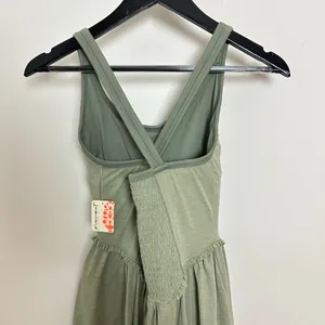 FREE PEOPLE Movement Smockin' Hot Dress in Sage Stone Size Small NWT thumbnail 6