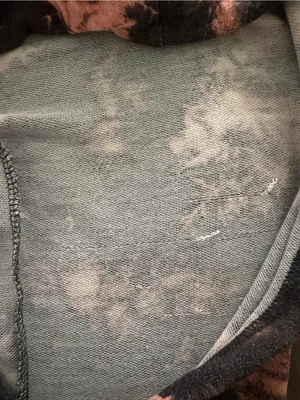 Ginger G Faded Black and Light Pink Tie-Dye Cropped Hoodie thumbnail 4