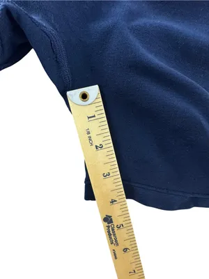 High-Rise navy blue Bike Shorts with Wide Waistband thumbnail 3