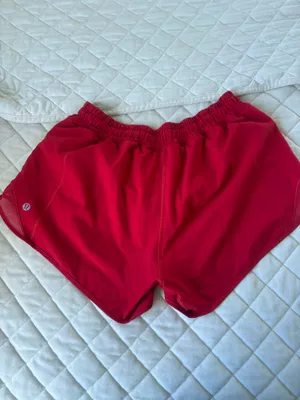 red lululemon hotty hot shorts thumbnail 4