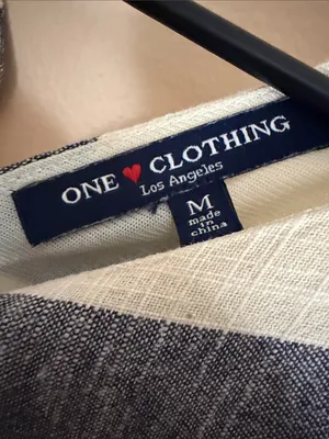 one clothing Navy and White Striped Mini Dress thumbnail 2