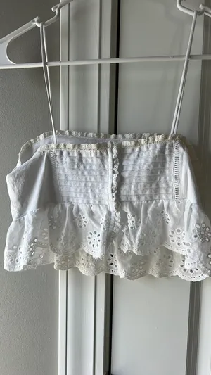 White Tic Toc Crop Top thumbnail 5