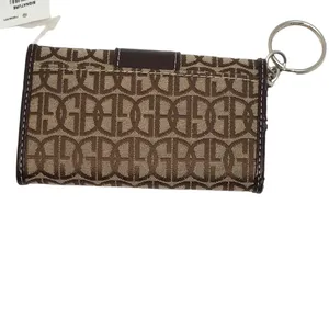 Giani Bernini Block Signature Womens Small Wallet Brown 4.5" thumbnail 3