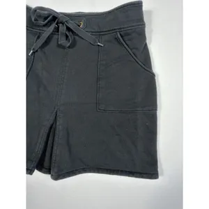 Lacoste Women's Black Sweatshirt Cotton Y2K Mini Skirt‎ Comfy Cute Size 34 Small thumbnail 3