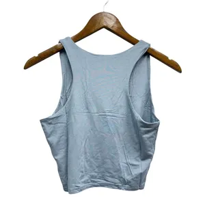 Lulus Feel Like Dancing Denim Blue Crop Top size Medium NWT thumbnail 3