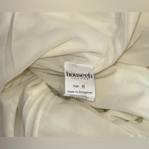 NWOT House of cb Valentina one shoulder Bustier dress in ivory sz XS thumbnail 7
