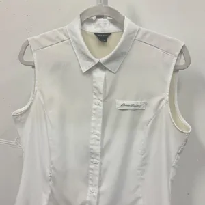 Eddie Bauer Sleeveless Hiking Outdoor Shirt Mesh Vent Back Medium Gorpcore Sport thumbnail 3