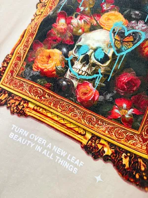FashioNova Sand Graphic NY & Art Tee thumbnail 3