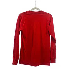 Vintage long sleeve T-shirt screen, stars, best‎ USA, Christmas mouse Medium red thumbnail 4