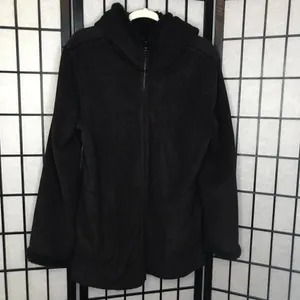 Boutique Fleece Winter Warm Hoodie Coat Jacket Purple Large thumbnail 2