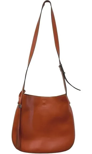 Gianni Chiarini Italian Leather Cognac Crossbody Bag Artisan Crafted Purse thumbnail 1