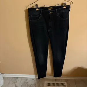 Mother High Waisted Looker Skinny Jeans in Coffee, Tea, Or Me thumbnail 4