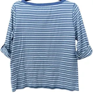 Lauren Ralph Lauren Striped Top Blue‎ Large thumbnail 2