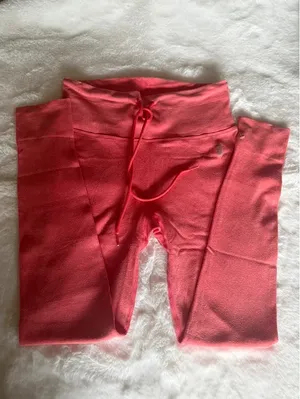 FP Movement Drawstring Leggings Coral Pink M/L NEW thumbnail 2