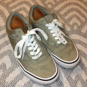VANS Old Skool Unisex Sage Green Scotchgard Lace Up Sneakers Men’s 6 Women’s 7.5 thumbnail 1