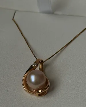 Na Hoku Rose Gold Pearl Pendant Necklace pre used thumbnail 2