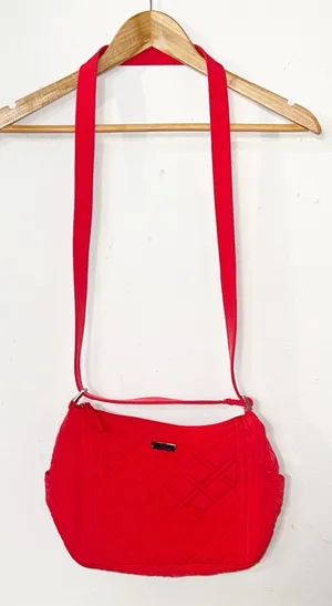 Vera Bradley red quilted crossbody thumbnail 1