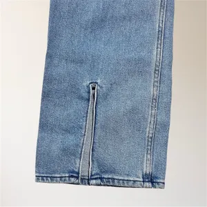 Hollister Light Wash High Rise Dad Jeans W27‎ L31 Slit Hem Stretch Denim Retro thumbnail 5