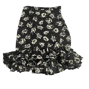 Polo Ralph Lauren Floral Black and Cream ruffle skirt size 4, Spring, Summer thumbnail 5