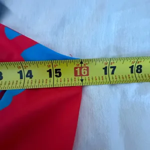 SHEIN Bright Blue and Red Cross-Back Maxi Dress thumbnail 4