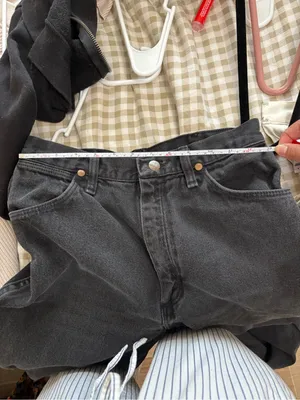 Vintage Wrangler Black High-Waist Straight Leg Jeans thumbnail 5