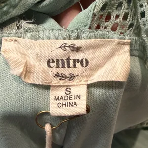 Entro- NWT Aquamarine Teal Pleated Lace Detail Mini Dress Lined- Size Small thumbnail 3