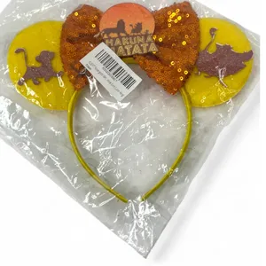 Lion King Mickey ears headband Sequin Hakuna Matata Disney Minnie Bow0 thumbnail 1