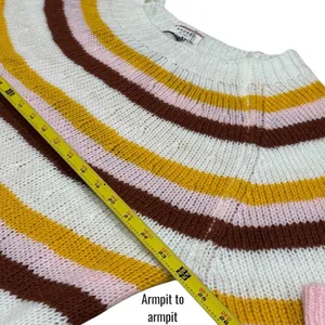 NEW Andree by Unit Striped Cozy Spring Knit Sweater‎ Artsy Garden Size 1X thumbnail 9