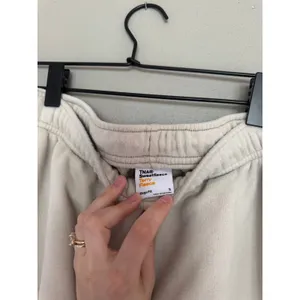 TNA Aritzia Terry Fleece Perfect Fit Hoodie & Mega Fit Joggers Beige Size Small thumbnail 8