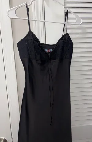 Black Silk Urban Outfitters Dress thumbnail 1