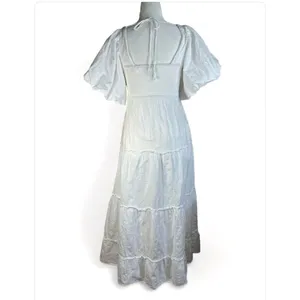 Show Me Your Mumu Odette Midi Dress in White Small Womens Long Cotton thumbnail 7