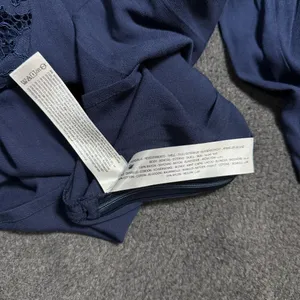 NWT Ariat Nita Top Sz XL Navy Blue Peplum Long Sleeve Open Back Bell Sleeve Boho thumbnail 6