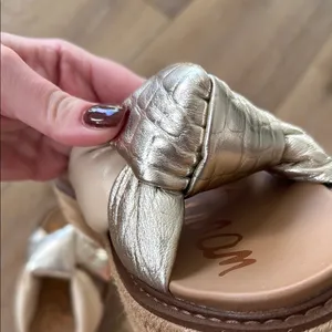 Sam Edelman Kory Platform Metallic Knot Women's Sandals Size 7 thumbnail 6