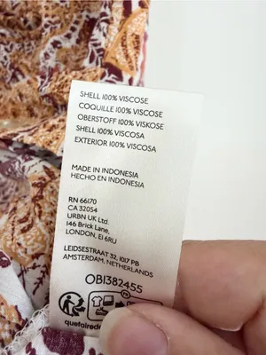Pilcro large Brown Multicolor Floral 100% Viscose Romy Button-Up Shirt paisley thumbnail 3