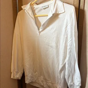 Vicki Wayne White Collared Shirt medium thumbnail 1