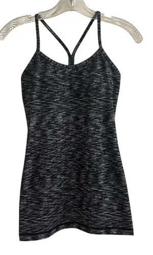 Lululemon Women's Black‎ Striped Athletic Tank Top Size 4 Yoga Gym thumbnail 1