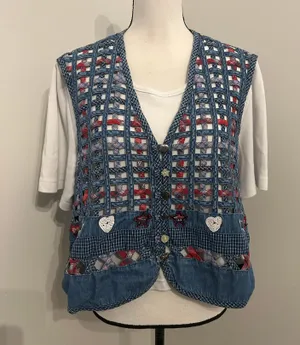 Vintage Koret City Blues Americana Top thumbnail 2