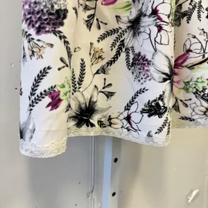 White House Black Market Floral Halter Sheath Knee Length Dress Size 12 Pockets thumbnail 6