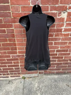 Frederick’s of Hollywood Black Sequin Racerback Tank Top thumbnail 3
