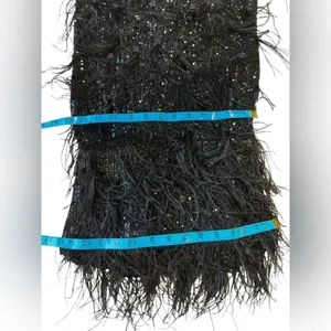 Unbranded Elegant Sequined/Feathered Black and Green Women's Jumpsuit G#8 thumbnail 13