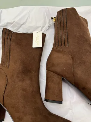 NEW Altar’d State Brown Suede Heeled Booties Size 9 NWT thumbnail 3