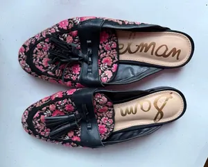 Sam Edelman Floral Embroidered Tassel Loafers thumbnail 1