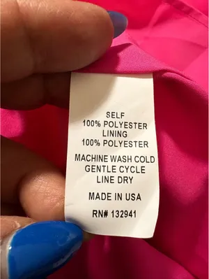 Amanda Uprichard M Pink Ruffle Neck Tiered Mini Dress thumbnail 7