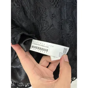 Endless Rose Off The Shoulder‎ Dress Size Medium Black Lace Fitted Long Sleeve thumbnail 10