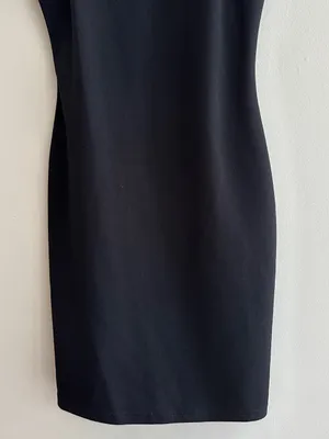 Madden Girl Black and White Bodycon Lace Trim Mini Dress, Size Medium thumbnail 4