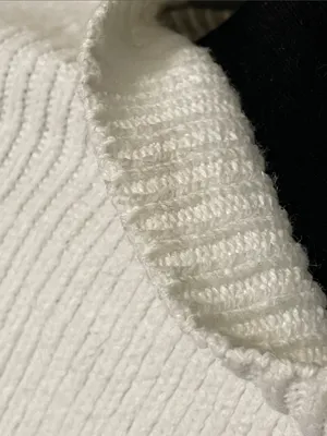 Free People Sweater Small White Knit Slouchy Oversized Mock Neck Pullover thumbnail 10