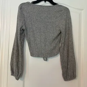 Altar'd State Grey Synched Crop Sweater thumbnail 2