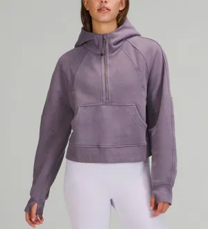 Lululemon Scuba Oversized 1/2 Zip Hoodie In dusky Lavender XS/S NWT thumbnail 1