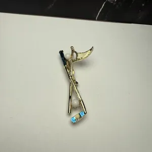 Gerry’s Golfing Golf Putter Ball & Flag Brooch Pin Signed Vintage thumbnail 14