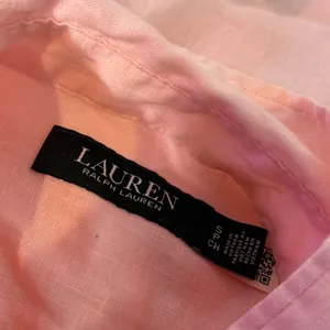 Ralph Lauren Relaxed Fit Linen Roll Tab Sleeve Top Womens S Minimalist‎ Pastel thumbnail 4